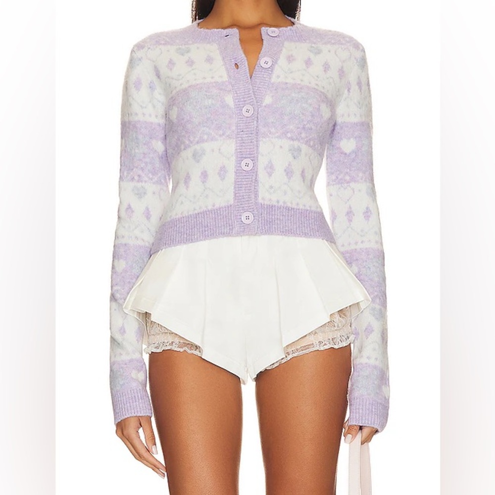 MAJORELLE Marnie Fair Isle Cardigan